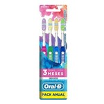 Ficha técnica e caractérísticas do produto Kit Escova Dental Oral B Indicator Color 35 com 4 Unidades