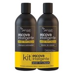 Kit Escova Inteligente Whey Fit Cream Yenzah - Shampoo Antirresíduo + Redutor de Volume 1,8L