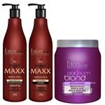 Ficha técnica e caractérísticas do produto Kit Escova Progressiva Ingel Maxx 2x1000ml com Platinum Blond Botox Intensive Matizador 1kg - Forever Liss