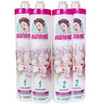 Kit 2 Escova Progressiva Madame Hair Argan Oil 2x1000ml