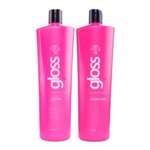 Kit Escova Progressiva Shampoo e Mascara Fox Gloss 2x1l - Fox Professional