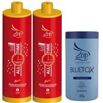 Ficha técnica e caractérísticas do produto Kit Escova Progressiva Zap Professional + Botox Matizador Bluetox 950g