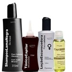 Ficha técnica e caractérísticas do produto Kit Escurecedor Feminino Shampoo Loção Tônico Capilar Completo