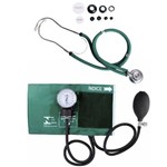 Ficha técnica e caractérísticas do produto Kit Esfigmomanômetro + Estetoscópio Rappaport Verde Premium