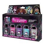 Ficha técnica e caractérísticas do produto Kit Esmalte Cremoso Monster High + Glitter