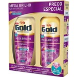 Ficha técnica e caractérísticas do produto Kit Especial Shampoo + Condicionador Niely Gold Mega Brilho 500ml