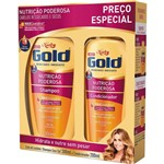 Ficha técnica e caractérísticas do produto Kit Especial Shampoo + Condicionador Niely Gold Nutrição Poderosa 500ml