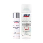 Ficha técnica e caractérísticas do produto Kit Eucerin CC Cream Hyaluron-Filler FPS15 + Solução Micelar Dermatoclean - Claro
