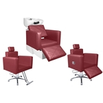 Ficha técnica e caractérísticas do produto KIT Evidence - 1 Cadeira Fixa + 1 Cadeira Reclinável Com Descanso + 1 Lavatório Com Descanso