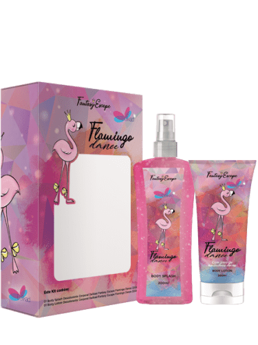 Ficha técnica e caractérísticas do produto Kit Fantasy Escape Flamingo Dance - Delikad - Body Splash + Loção Corp...