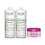 Ficha técnica e caractérísticas do produto Kit Felps Bamboo Shampoo 1000ml+Condicionador 1000ml Grátis Máscara Banho de Verniz 300g