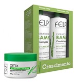 Ficha técnica e caractérísticas do produto Kit Felps Xmix Bamboo Shampoo 250ml + Condic. 250ml + Mascara 300g - Felps Professional