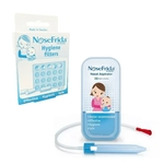 Ficha técnica e caractérísticas do produto Kit Filtro Descartável e Aspirador nasal para bebês - Nosefrida