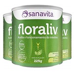 Ficha técnica e caractérísticas do produto Kit 3 Floraliv Sanavita Regulador Intestinal 225g