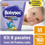 Ficha técnica e caractérísticas do produto Kit Fralda Babysec Galinha Pintadinha Premium M - 160 Unids