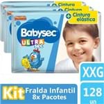 Ficha técnica e caractérísticas do produto Kit Fralda Babysec Galinha Pintadinha Ultrasec Jumbo XXG 128 Unidades