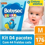Ficha técnica e caractérísticas do produto Kit Fralda Babysec Galinha Pintadinha Ultrasec M - 176 Unids