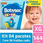 Ficha técnica e caractérísticas do produto Kit Fralda Babysec Galinha Pintadinha Ultrasec XG - 144 Un
