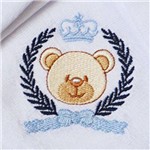 Ficha técnica e caractérísticas do produto Kit Fraldas de Boca (babete) 3 Peças Forrada Trigo Urso Coroa Laço