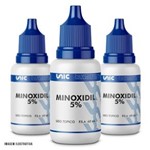 Ficha técnica e caractérísticas do produto Kit 3 Frascos de Minoxidil 5% com 60Ml