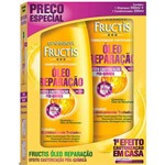 Ficha técnica e caractérísticas do produto Kit Fructis Shampoo + Condionador Óleo Reparação Pós Química 200 Ml 30% Desconto