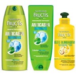 Ficha técnica e caractérísticas do produto Kit Fructis Shampoo e Condicionador Anticaspa e Creme para Pentear Blindagem - Garnier