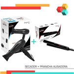 Ficha técnica e caractérísticas do produto Kit Ga.Ma Secador Eleganza 220v + Prancha Eleganza Plus