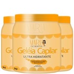 Kit 3 Geléia Capilar Máscara Hidratante Maria Escandalosa - 1Kg
