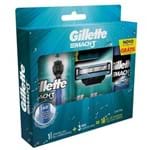 Ficha técnica e caractérísticas do produto Kit Gillette Mach3 | Aparelho de Barbear + 3 Cartuchos + Gel de Barb...