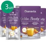 Ficha técnica e caractérísticas do produto Kit 3 Golden Beauty Milk Super food 60g Sanavita - Massala Chai