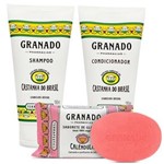 Ficha técnica e caractérísticas do produto Kit Granado Shampoo + Condicionador Castanha do Brasil 180ml + Sabonete Glicerinado 90g