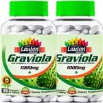 Ficha técnica e caractérísticas do produto Kit 2 Graviola 1000mg 180 Comprimidos Lauton Nutrition