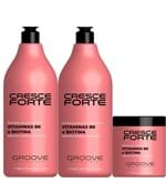 Ficha técnica e caractérísticas do produto Kit Groove Professional Cresce Forte Shampoo 1L Condicionador 1L e Máscara 500G