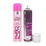 Ficha técnica e caractérísticas do produto Kit Hair Spray Aspa Styler Fixador de Cabelo Ultra Hold + Hair Gloss Spray de Brilho Sprayset 400ml