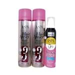Ficha técnica e caractérísticas do produto Kit 2 Hair Sprays Styler 3 400ml Grátis Mousse Aspa Sexy Lown 180ml