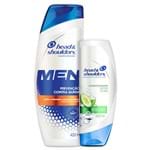 Ficha técnica e caractérísticas do produto Kit Head & Shoulder Shampoo Masculino Anticaspa Prevenção Contra Queda 400ml + Condicionador Detox da Raiz 200ml