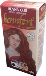 Ficha técnica e caractérísticas do produto Kit 2 Henna Hennfort em Creme 60g - Chocolate