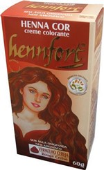 Ficha técnica e caractérísticas do produto Kit 2 Henna Hennfort em Creme 60g - Vermelho Cereja