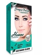 Ficha técnica e caractérísticas do produto Kit Henna para Sobrancelha Super Bella - Castanho Claro