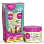 Ficha técnica e caractérísticas do produto Kit Hidra Original Shampoo + Condicionador + Máscara de hidratação 300g - Salon Line