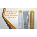 Ficha técnica e caractérísticas do produto Kit Hidratação Cabelo -Shampoo, Cond. E Máscara Satinique