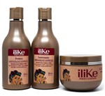 Ficha técnica e caractérísticas do produto Kit Hidratação Express ILike Professional Máscara 300g, Shampoo e Condicionador 300ml