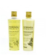 Kit Hidratação Moringa Premium Shampoo 250 ML Condicionador 250 ML Cabelos Secos e Danificados - Dacov Cosméticos
