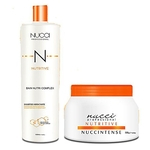 Ficha técnica e caractérísticas do produto Kit Hidratante Nutritive Máscara E Shampoo Nucci 1litro 500g