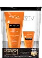 Ficha técnica e caractérísticas do produto Kit Hidratante Vizcaya Sensations - Vanilla e Mel