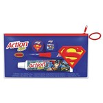 Ficha técnica e caractérísticas do produto Kit Higiene Bucal Ultra Action Kids Super Man Gel Dental 50g + Enxaguatorio Bucal 250ml
