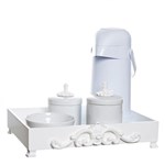Ficha técnica e caractérísticas do produto Kit Higiene Provence com 5 Peças Quarto Bebê Menina Menino