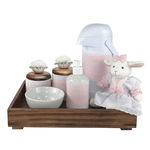 Ficha técnica e caractérísticas do produto Kit Higiene Toys Escuro Ovelha Rosa Quarto Bebê Infantil