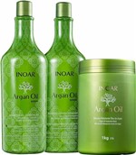 Ficha técnica e caractérísticas do produto Kit Inoar Argan Oil System e Máscara Hidratante 1kg