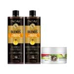 Ficha técnica e caractérísticas do produto Kit Inoar Shampoo + Condicionador Blends Vitamina C 1000ml Grátis Máscara Coconut 250g